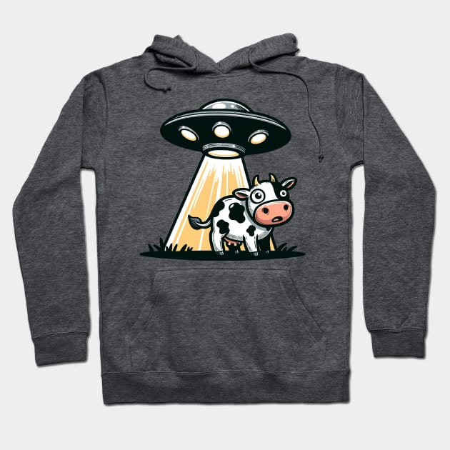 Ufo cow Hoodie by HaniDesign